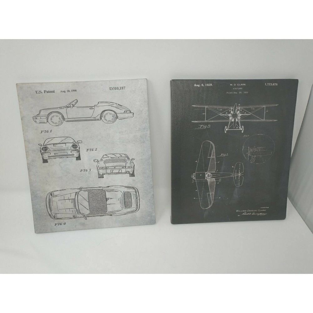 US Patent Print Set Perfect for Home or Office